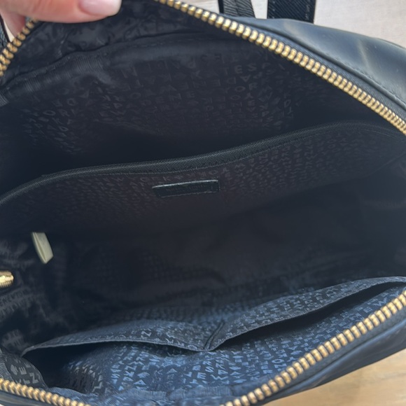 Kate Spade Black Modern Backpack with Gold Accents - Picture 6 of 6